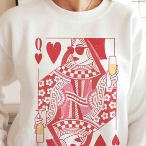 CHAMPAGNE QUEEN OF HEARTS Graphic Sweatshirt